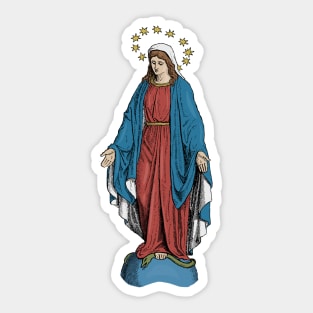 Blessed Virgin Mary Catholic Icon Sticker